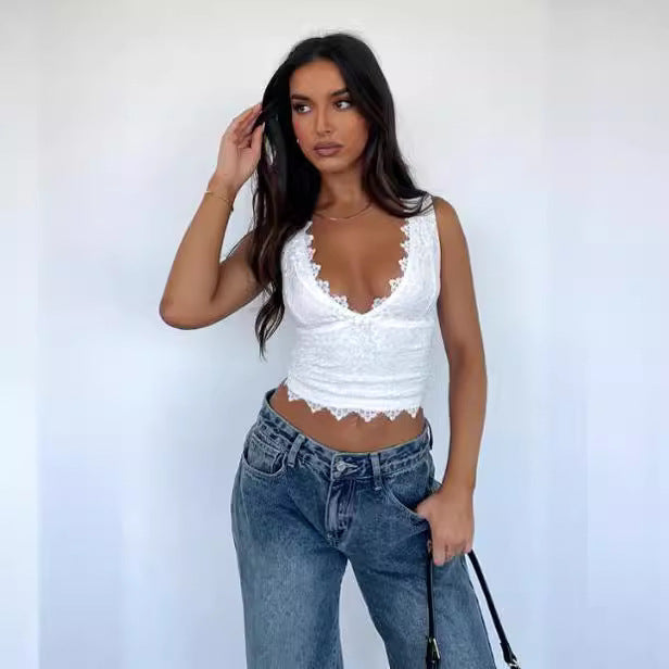 Blouse Blanche Dentelle