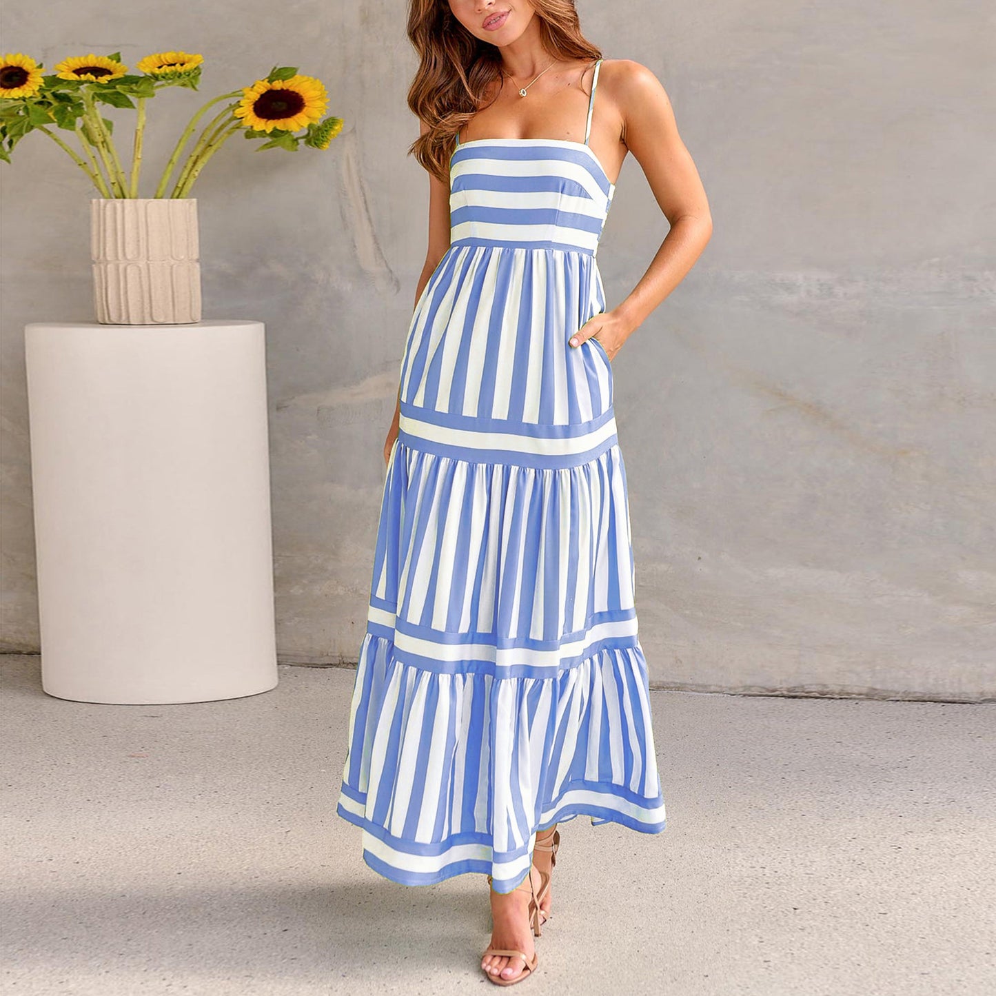 Robe Rayée Été