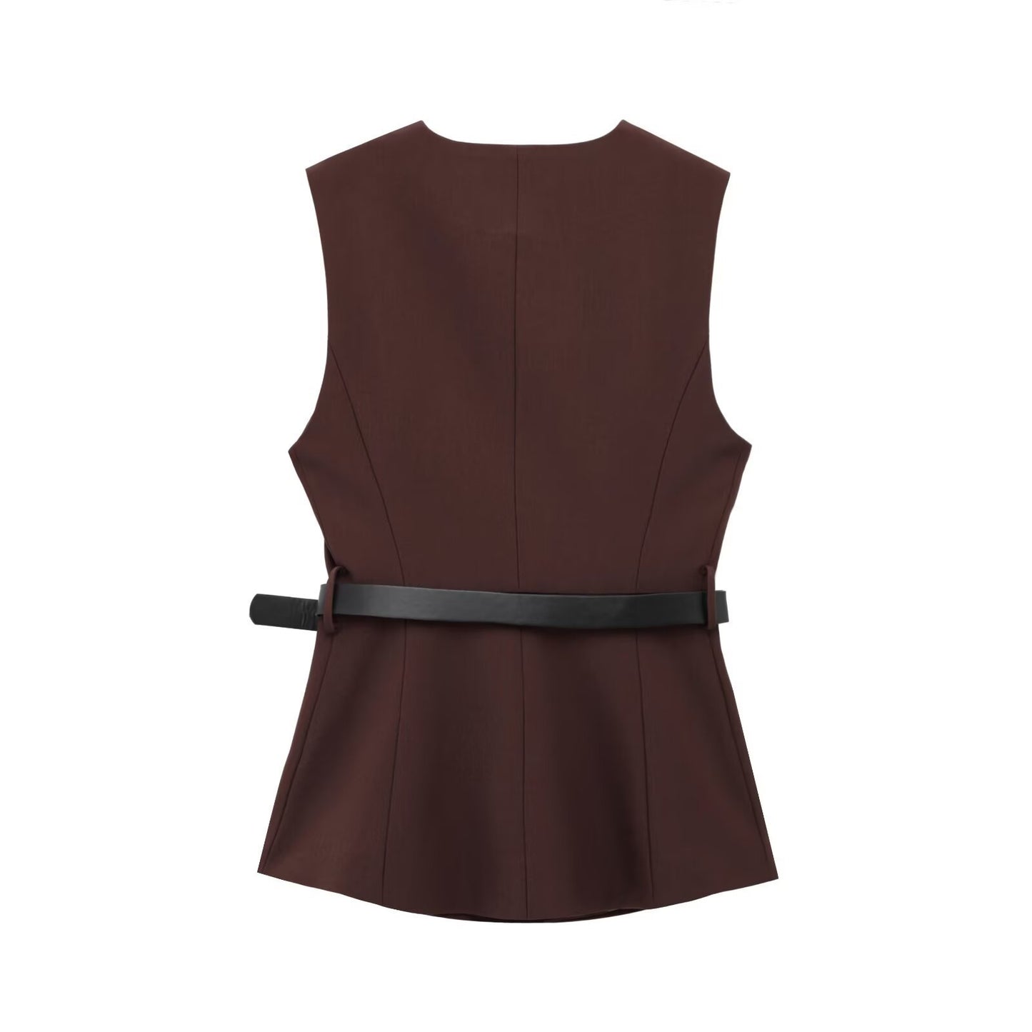 Robe Ceinturée Sans Manches