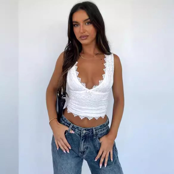 Blouse Blanche Dentelle
