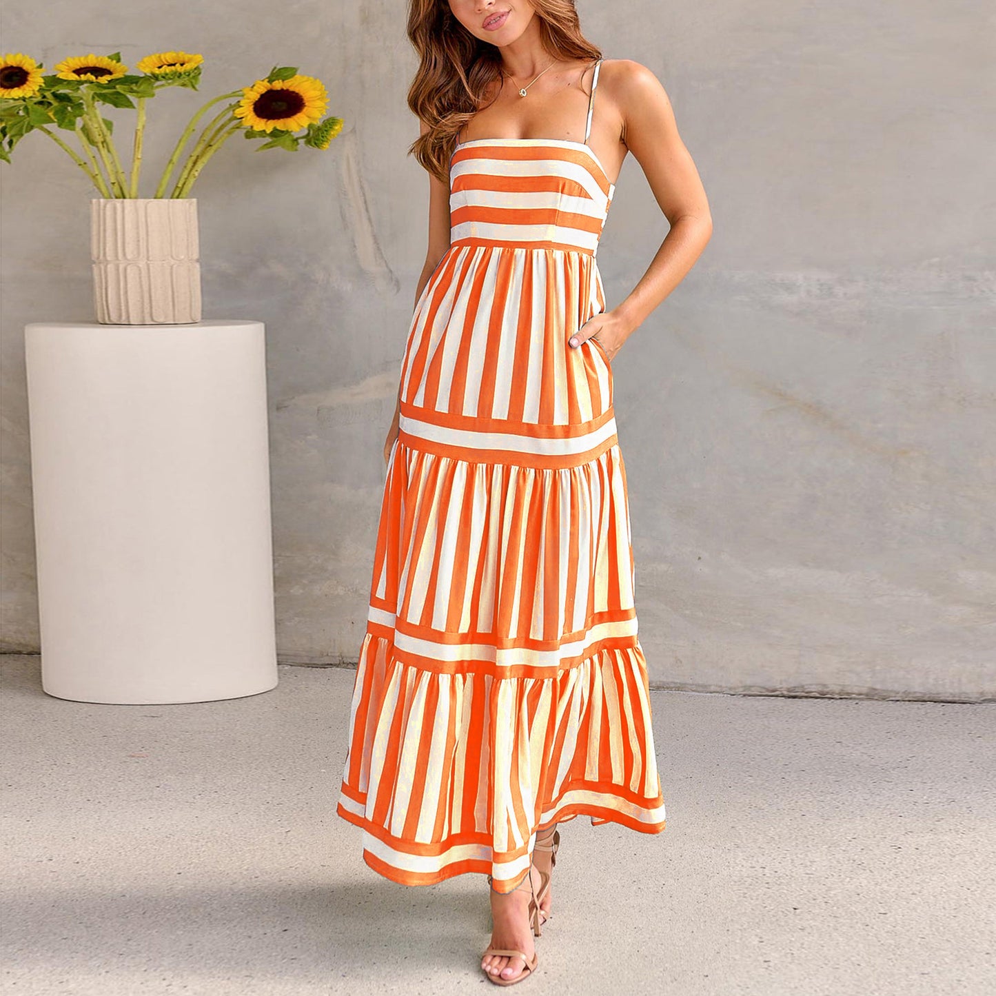 Robe Rayée Été