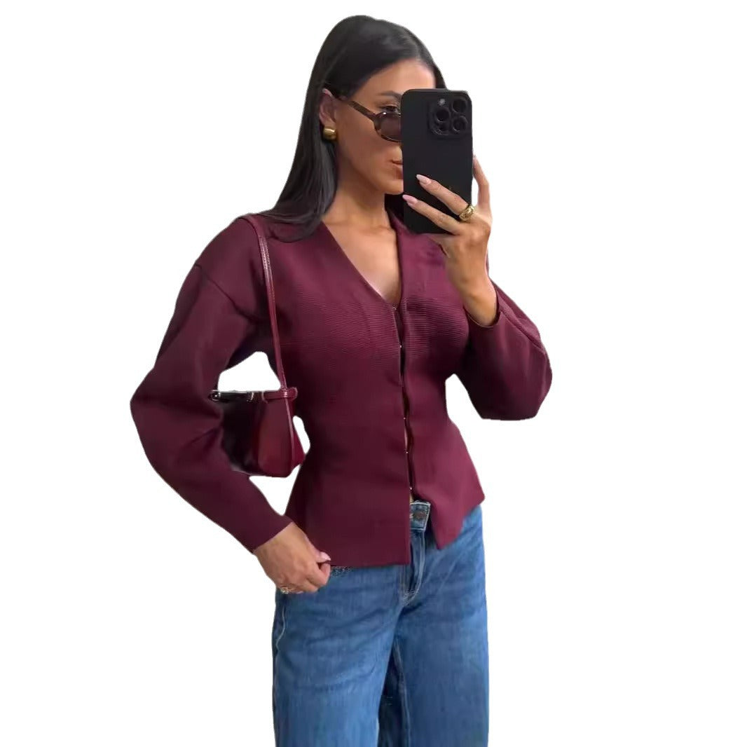 Veste fine en maille