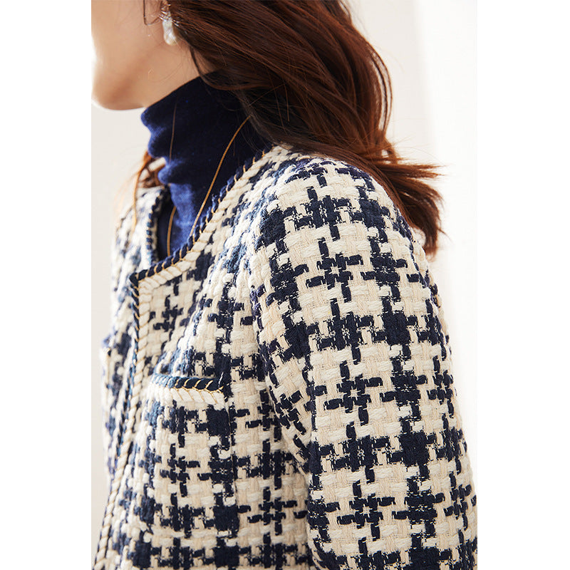 Veste pied-de-poule chic