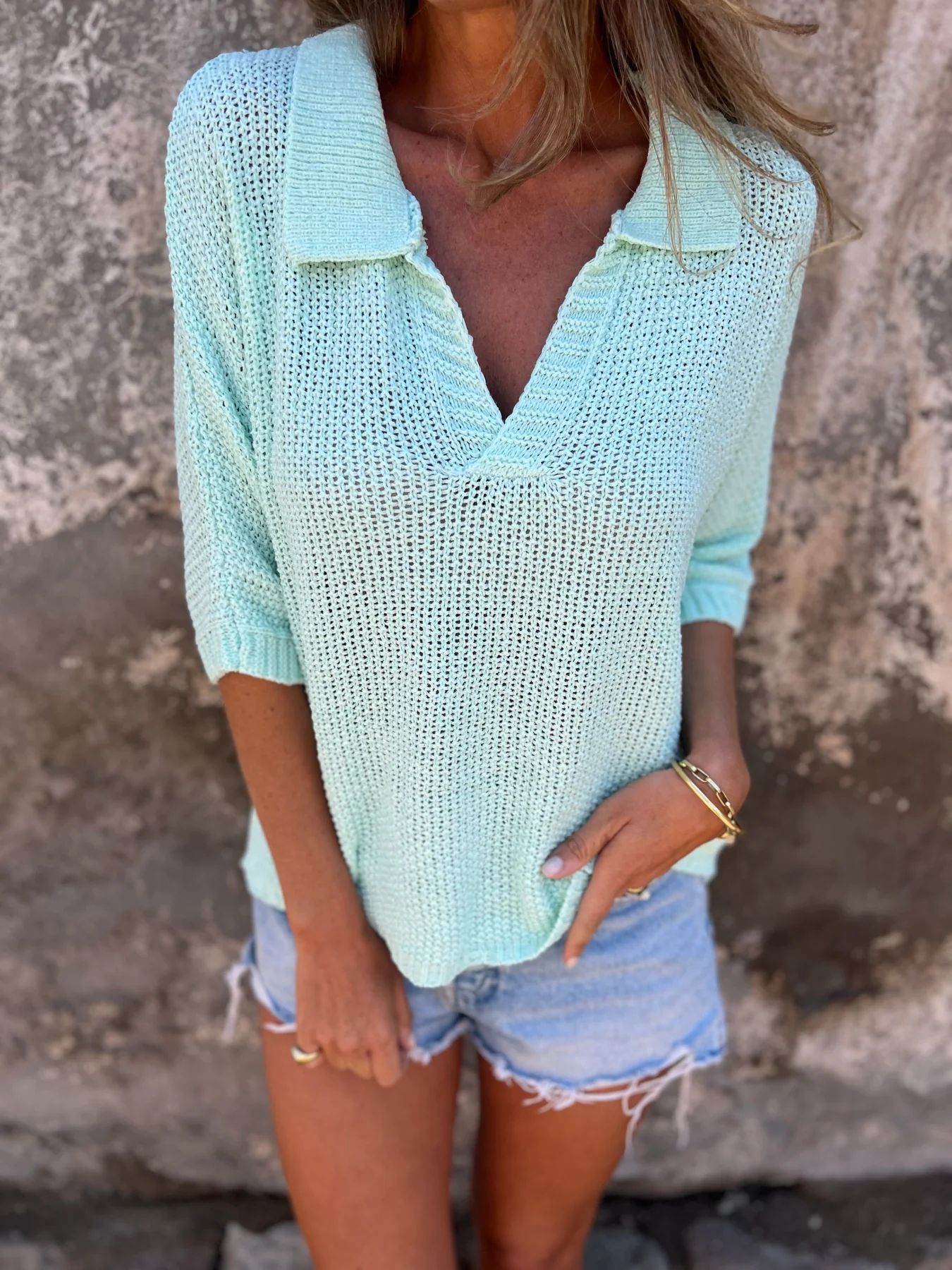 Haut tricot chic femme