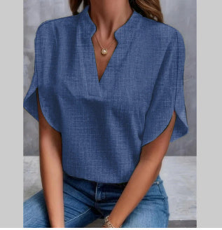 Chemisier femme, décolleté V