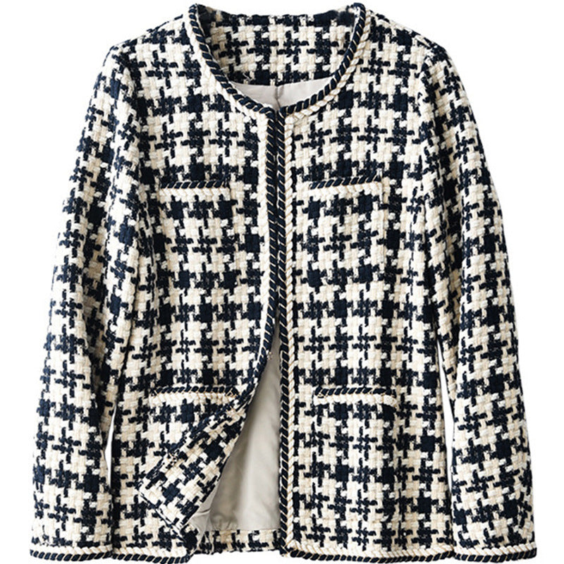 Veste pied-de-poule chic