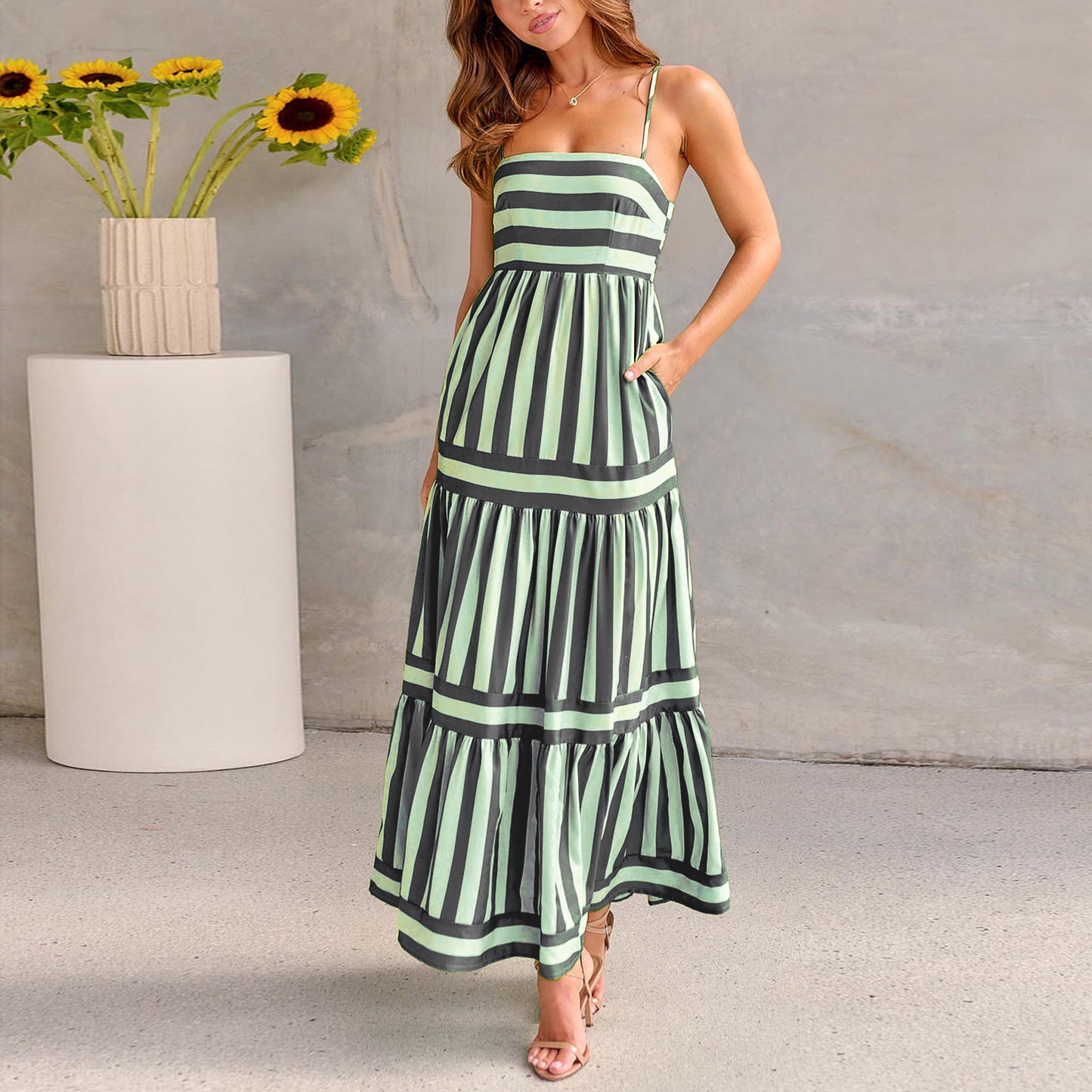 Robe Rayée Été