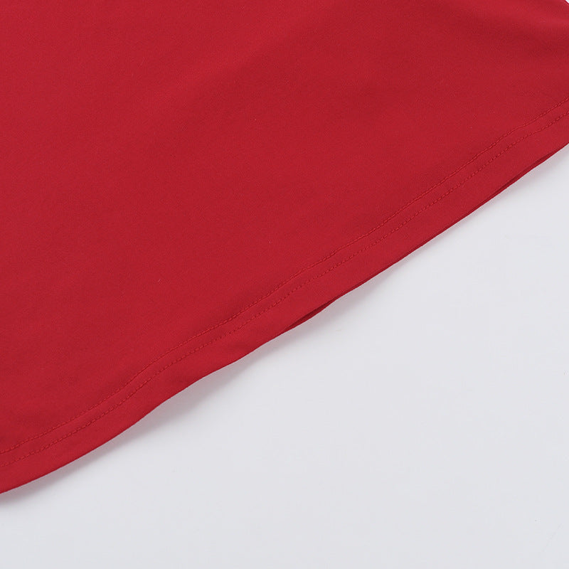 T-shirt asymétrique plissé