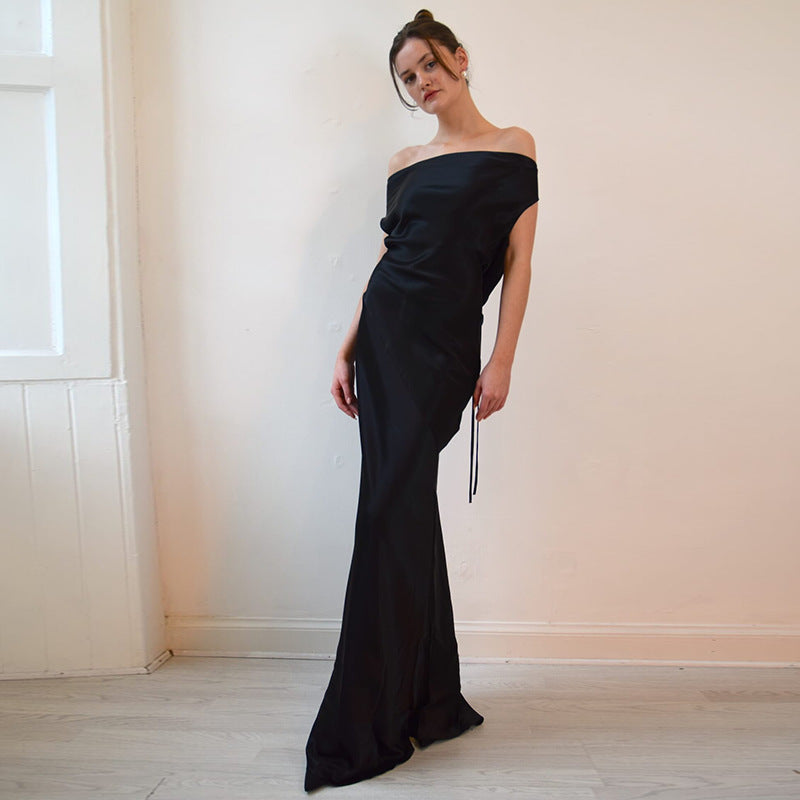Robe dos nu chic nacrée
