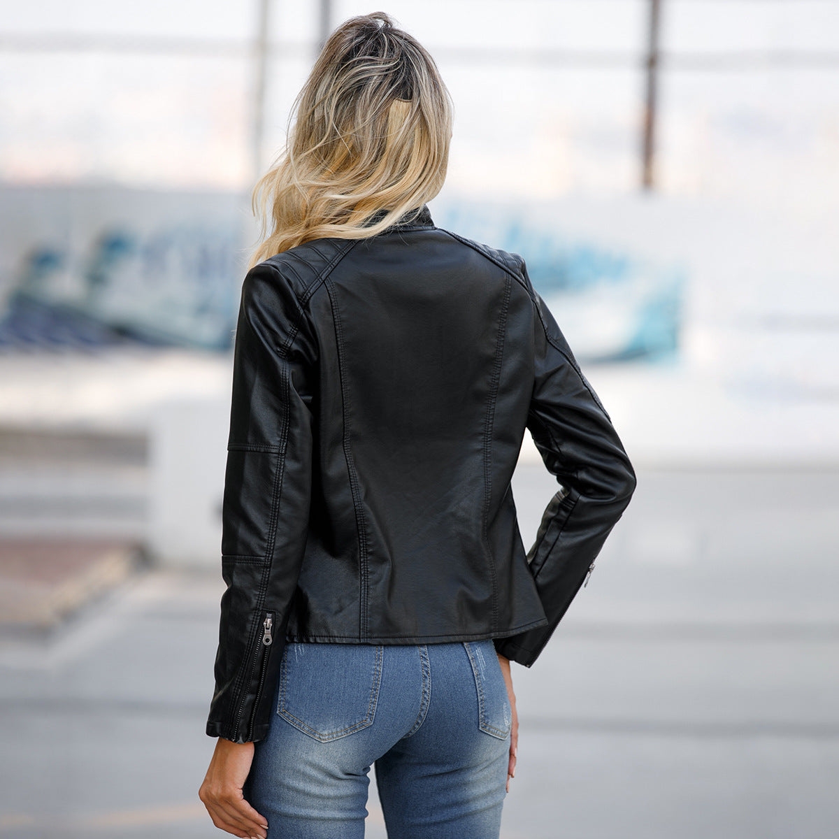 Vestes cuir femme