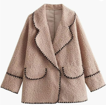 Veste en fausse fourrure pelucheuse