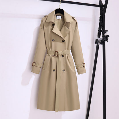 Trench-coat élégant haut de gamme pour femme