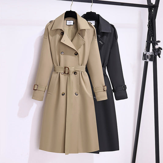 Trench-coat élégant haut de gamme pour femme