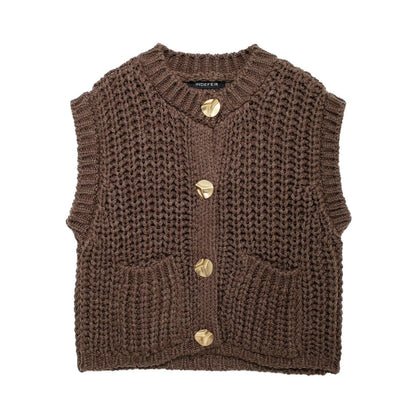 Gilet maille femme