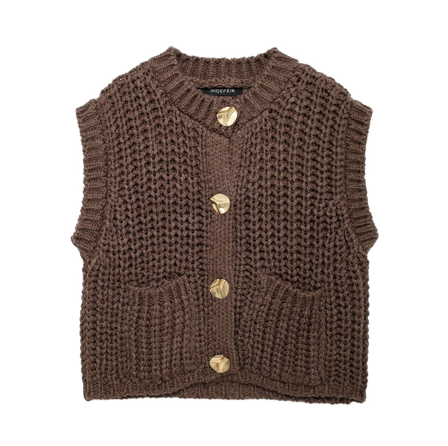 Gilet maille femme