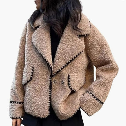 Veste en fausse fourrure pelucheuse