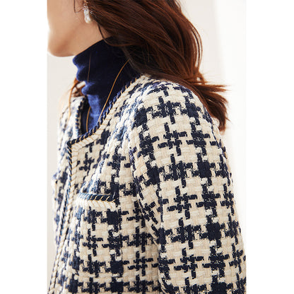 Veste pied-de-poule chic