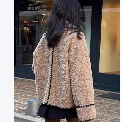 Veste en fausse fourrure pelucheuse